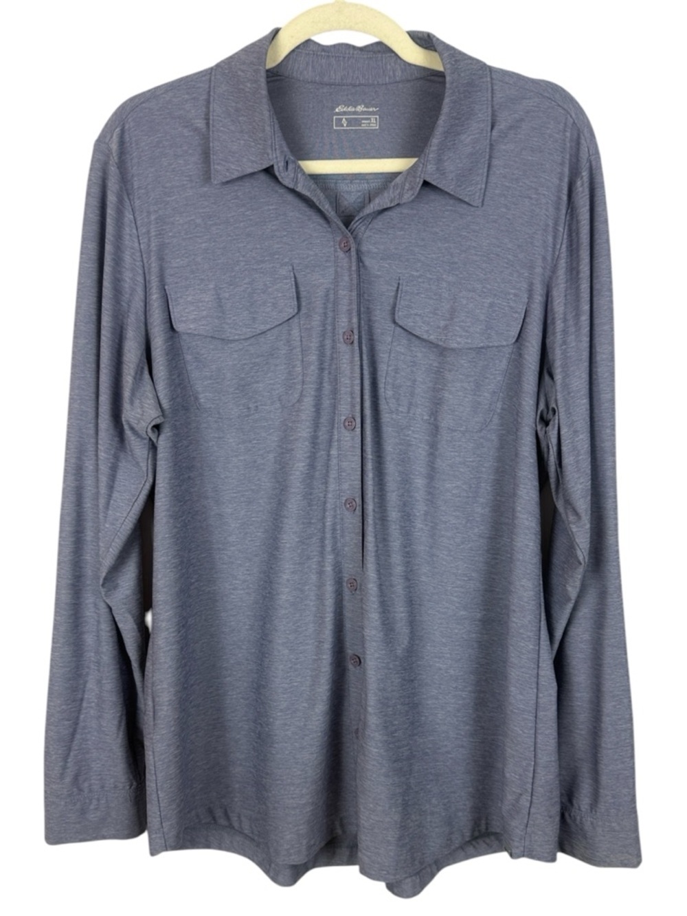 Eddie Bauer Travex Long Sleeve Button Up Performance Shirt - Women’s XL